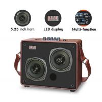 China Portable Dual Outdoor Bluetooth Speakers 10m 5.25 Inch Wooden Speaker on sale