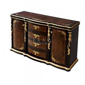China Luxury Vintage Living Room Furniture Wooden Storage Cabinet TF-029 supplier
