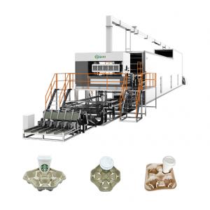 Food Package Pulp Tray Making Machine For Egg Trays Boxes / Fruit Trays