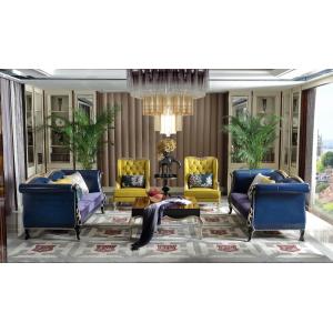 French Neoclassical Style Furniture Villa Living Room Imported Leather Sofa Single-seat Double-seat Three-seat Sofa set