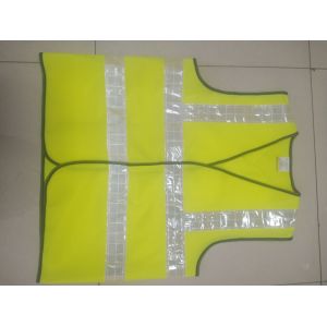 China High Visibility Safety Vest with EN471 Class2 Reflective Tape and Up To 1000 Feet Visibility in Fluorescent Yellow wholesale