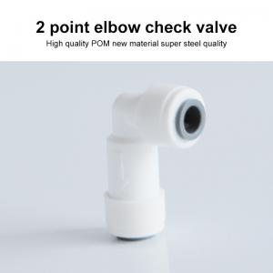 China Household Water Filter Fittings Elbow Connector 2 Point Quick Connect supplier