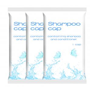 China Disposable Rinse Free Shampoo Cap , Waterproof Patient Hygiene Personal Care Cap supplier