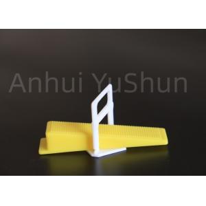 OEM Polyester Porcelain Floor Tile Leveling System Tools Clips Yellow Color