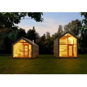 China Small Light Steel Frame Wood Bungalow Easy To Install Tiny House Living For Travel supplier
