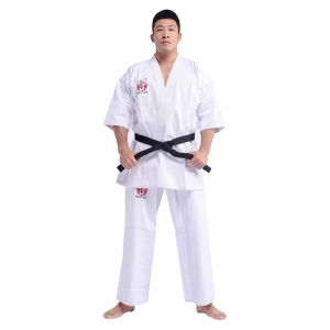 China Preshrunk WKF Karate Suits Lightweight Karate Gi White Karate Costume wholesale