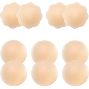 2 Pieces Unpadded Silicone Breast Petals With Travel Box