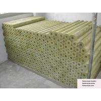 China Rigid Rockwool Pipe Insulation , Rockwool Pipe Section 22 - 529 mm Dia on sale