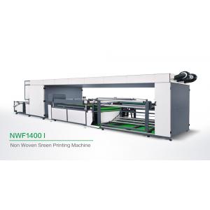 Automated Single Color Non Woven Screen Printing Machine / Roll To Roll Screen Printing Equipment