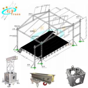 China Sistema de L15*W10*H8M W2M Stage Roof Truss para el concierto al aire libre del funcionamiento supplier
