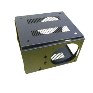 China OEM オーダーメイド 高精度 黒粉末コーティング 炭素鋼ケース 囲い 電子箱 金属シート 製造 wholesale