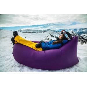 China custom printed lamzac hangout sofa bed inflatable sleeping bag supplier