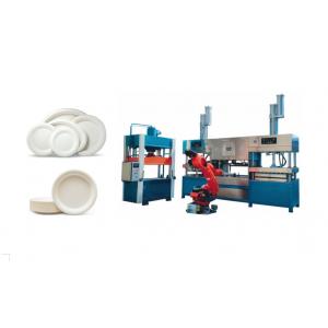 Wheat Straw Pulp Tableware Production Line With Multi - Joints Robot And Stacking Machine