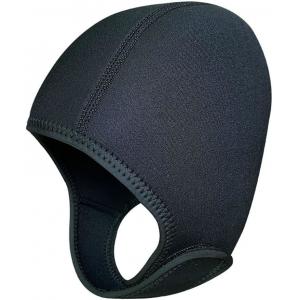 2.5mm Neoprene Dive Cap Surf Cap,Diving Hat,Thermal Wetsuit Hood Cap with Chin Strap,Windproof Cap for Surfing Kayak Raf