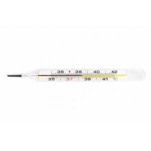 Lightweight Oral Mercury Thermometer , Medical Glass Mercury Thermometer