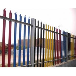 China Euro Style Free Standing Wrought Iron Fence Panels , Metal Palisade Fencing supplier