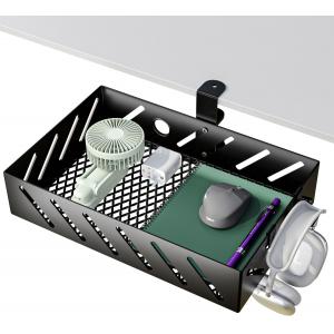 360 Degree Rotatable Clamp-on Under Desk Drawer Hidden Organizer for Easy Installation