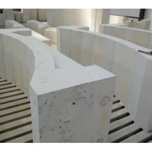 Special Shaped Heavy Duty 33 % Zro2 Fused Azs Brick For Industrial Furnace