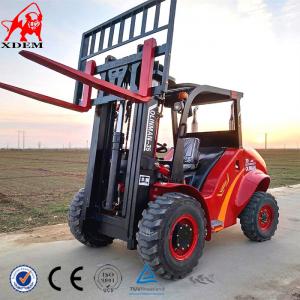 China 3.5t 4WD Rough Terrain Forklift Logistics Machinery Small Off Road Forklift supplier