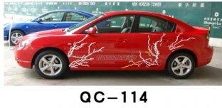 PVC Car Body Sticker QC-114F / Corlorful Water Proof Car Decoration