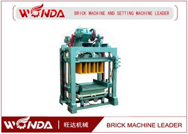 QTJ - 25 poder concreto automático del motor de la máquina de fabricación de ladrillo que entrelaza 3.7KW