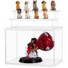 China 3-Layer Transparent Acrylic Box Display Case Holder Cube With Door Collection Mini Action Character wholesale