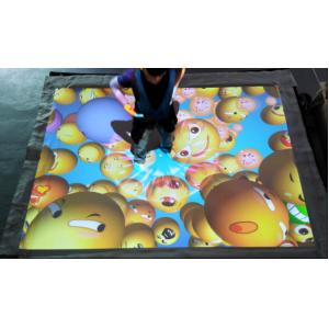 Projection Type Trampoline Jump Game , 5500/3200 Lumen Theme Park Equipment