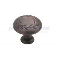 China 1 1/4 Cabinet Handles And Knobs Gilded Bronze Zinc Alloy Mushroom Cabinet Knobs on sale