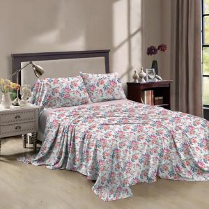 100% Polyester Multi Size Custom Printed Sheet Set for Queen Size and King Fitted Sheet