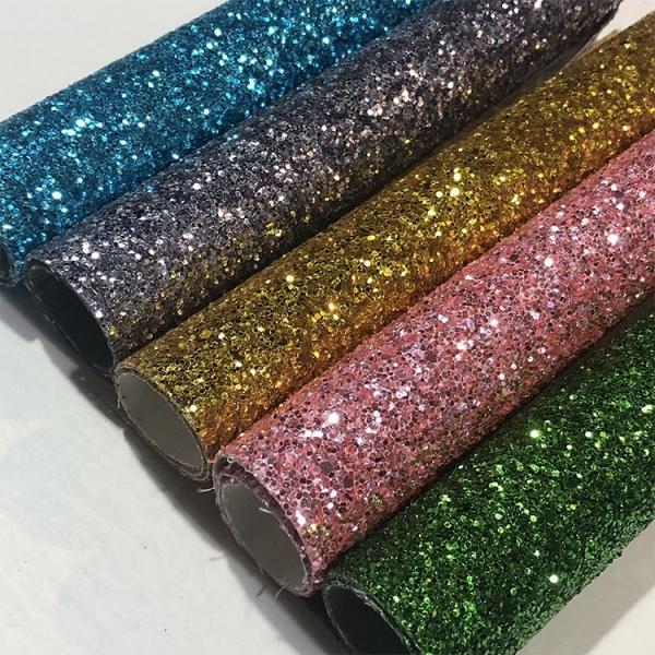 0.8mm Glitter Leather Fabric