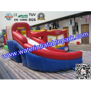 Professional Inflatable Bouncy Castle Combo 1500D PVC  with Slide