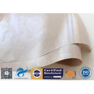 FDA Approved Beige PTFE Coated Fiberglass Fabric For BBQ Grill Mat