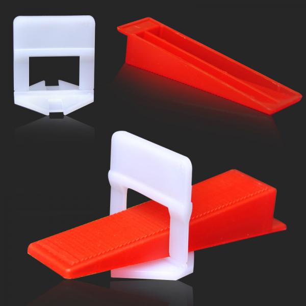 1.5mm Base Plastic Tile Spacers For Tile Leveling System / Tile Tool