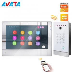 China Tuya Smart Touchscreen WiFi intelligent access control System Video Doorphone with Card and Code Access Control supplier