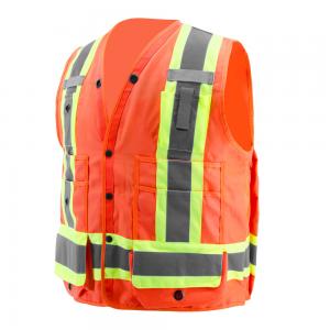 alto chaleco dos Tone Childrens High Vis Jackets de la seguridad de la visibilidad de 9xl 4xl 5xl con el logotipo