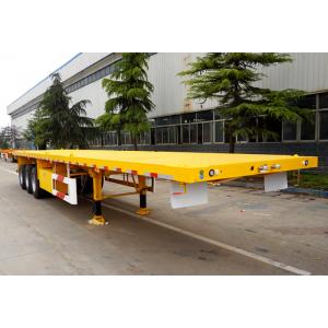 20ft 40ft Container Carrier Flatbed Semi Trailer 50 Tons 3 Axle