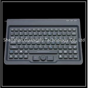 Black Silicone Rubber Keypad With Full Size Trackball Mouse Usb Or Ps2 Connection