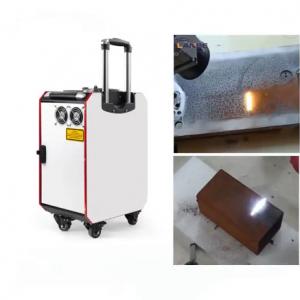 China Trolley Case Type Laser Cleaning Machine For Metal Rust Removal Oil Grease Clean supplier