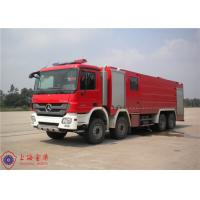 China Rotatable Cab 6x4 Drive Foam Fire Truck Red Printed Eight Cylinders Engine on sale