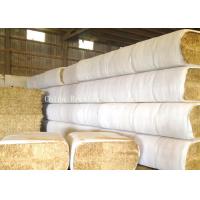 China Woven Polypropylene Hay Cover Tarps , Non Toxic Hay Bale Storage Bag 60Gsm - 120Gsm Density on sale