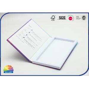 China EVA Foam Hinged Lid Gift Box For Music CD Photo Album Brochure Packaging supplier