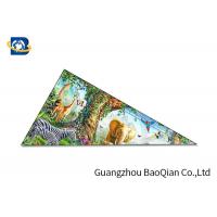 China Animal Image 3D Lenticular Ruler , Plastic Triangle Ruler Customized Logo on sale