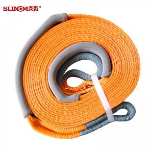 Multifunctional Heavy Duty Orange Tow Straps / Snatch Strap 8000 KG 60mm With Acid Resistance
