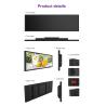 China VETO Ultra Thin Wall Mount Stretched Bar LCD Display 23.1 Inch Indoor Shelf Edge Advertising Screen wholesale