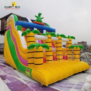Yellow All Ages Commercial Inflatable Slide Customized For School Events Fun And Safe