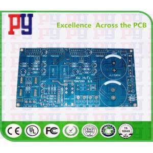 China PCB printed circuit board biue oil Multilayer rigid PCB electronic printed circuit board supplier