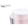 China Pink mini cream jar clear plastic cosmetic jars bottle for eye care 15ml 30ml SR-2398A wholesale