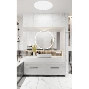 Customized Modern White Bathroom Vanity with Storage Cabinet