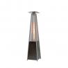 Outdoor 2270mmH stainless steel silver gas real flame pyramid patio heater