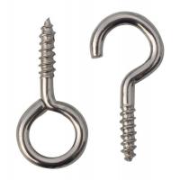 China Self Tapping Eye Screw Metal Bent Wire Eye Hooks Carbon Steel Fastener Lag Eye Hole Bolt on sale